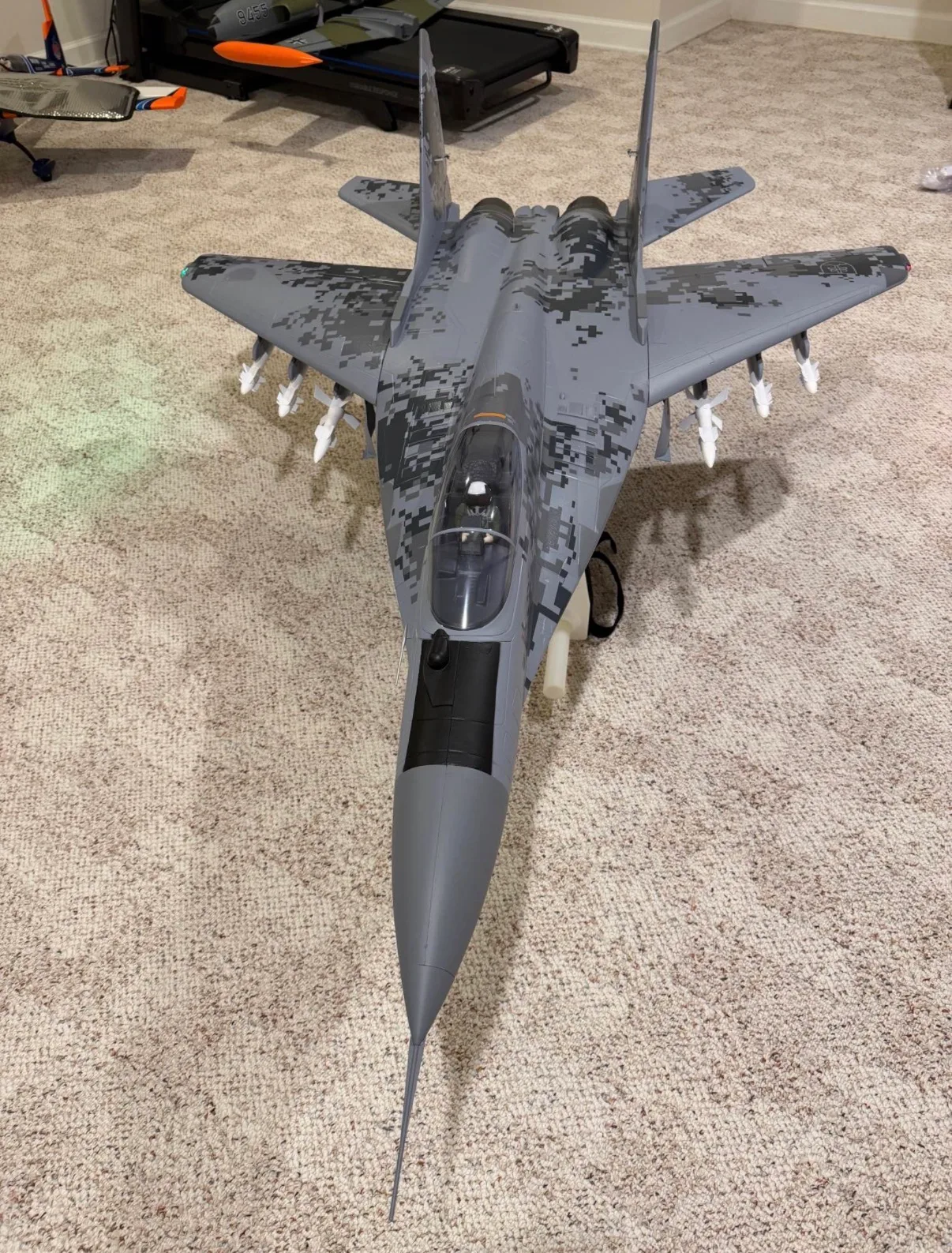 Freewing MiG-29 Fulcrum Digital Camo Twin 80mm EDF Jet - PNP 1/9th scale