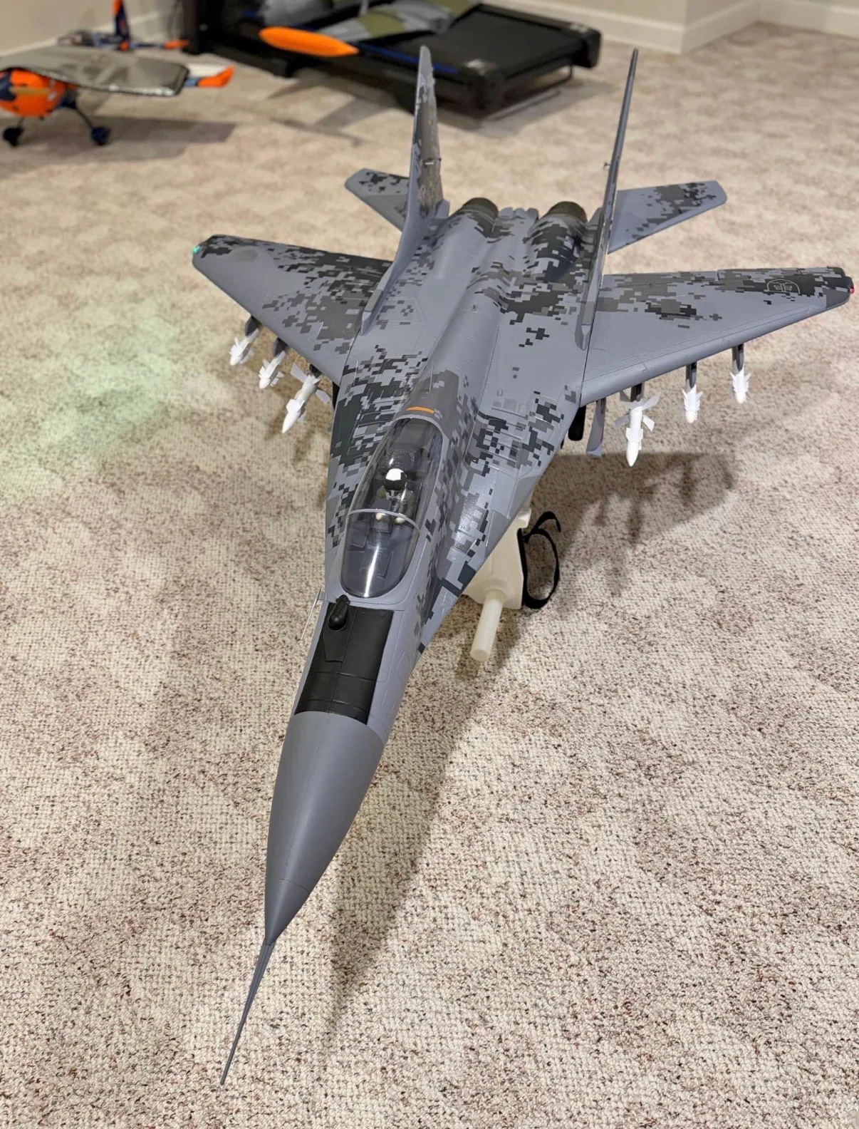 Freewing MiG-29 Fulcrum Digital Camo Twin 80mm EDF Jet - PNP 1/9th scale